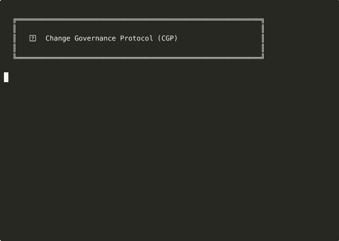 CGP governance preview showing risk score and approval requirements